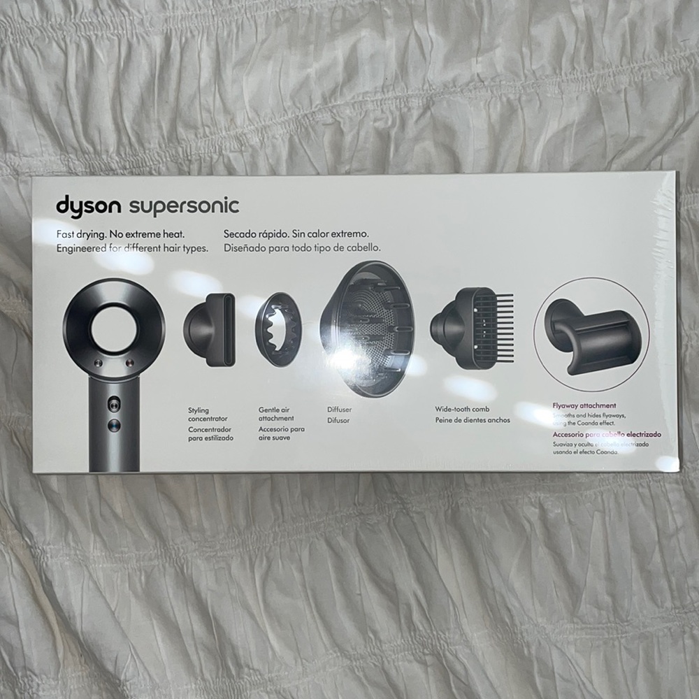NEW SEALED IN BOX White Silver Dyson Supersonic Hairdryer Ulta